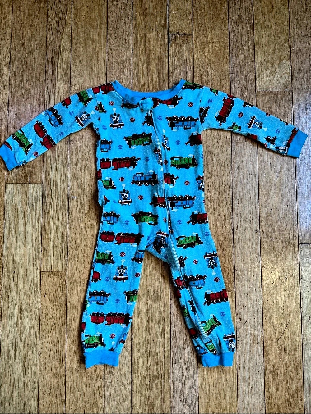 Thomas & Friends Character Footed Sleeper Pajamas Boys 3T Blue & Red